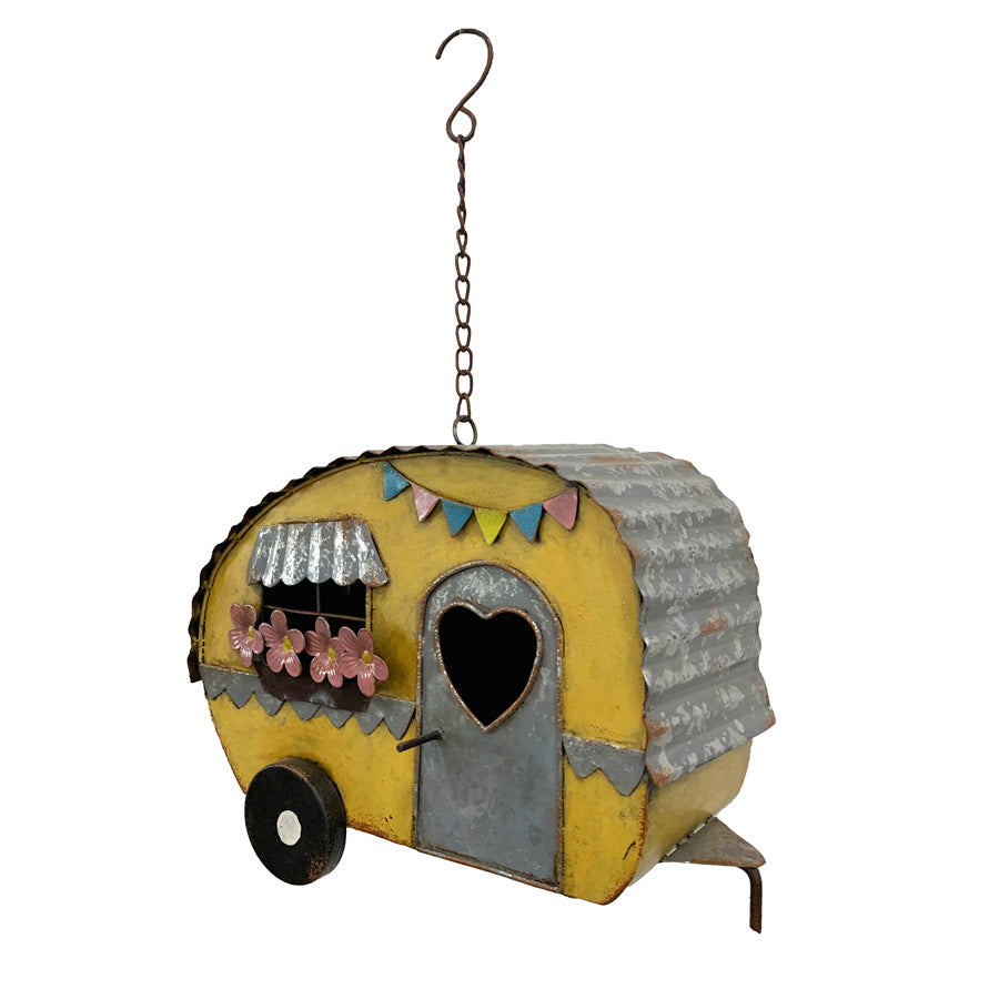 Colourful Caravan Hanging Birdhouse 30cm - Image 3