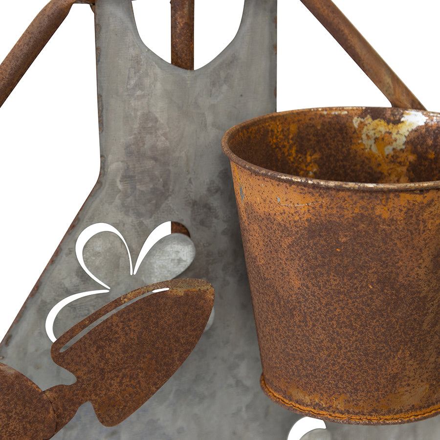 Set 2 Asst Farm Kid Planters 29x82cm - Image 4