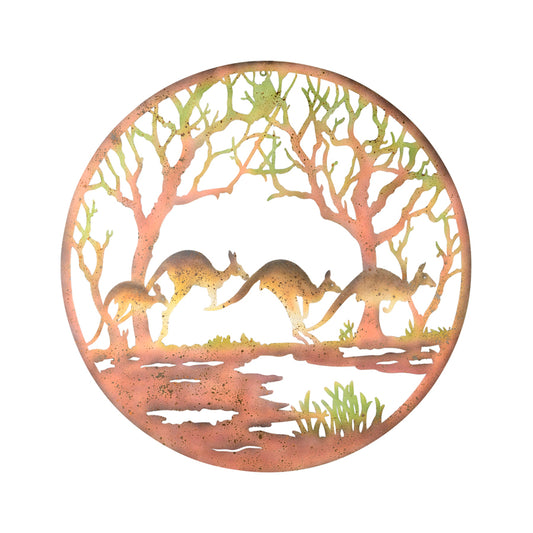 Laser cut Kangaroos Wall art 99cm