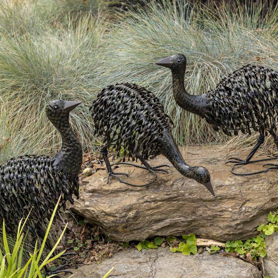 Set 3 Emu Chicks Garden Statues Assorted 28x46cm - Image 4