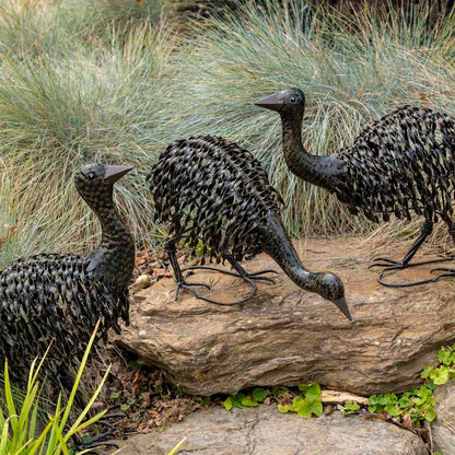 Set 3 Emu Chicks Garden Statues Assorted 28x46cm - Image 4