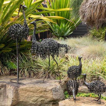 Tall Metal Mr Emu Garden Statue 58x120cm - Image 5