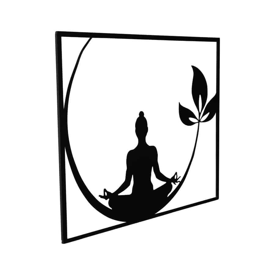 Laser cut Meditation Buddha Wall Art 60x50cm - Image 2