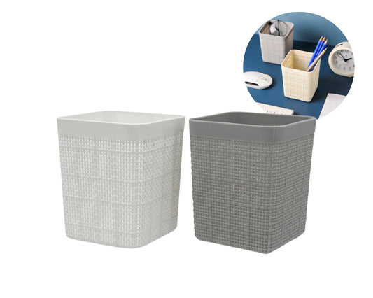 bulk 24 Plastic Square Pen Holder 11cm
