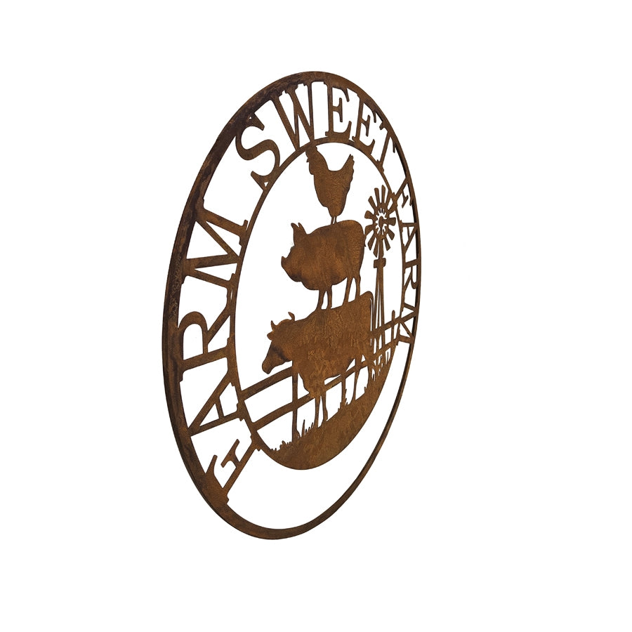 Farm Sweet Farm Laser Cut Wall Art 60cm - Image 2