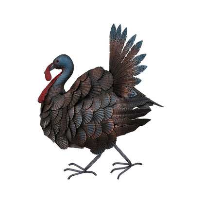 Mrs Turkey Metal Wall Art 47cm