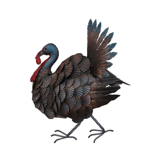 Mrs Turkey Metal Wall Art 47cm