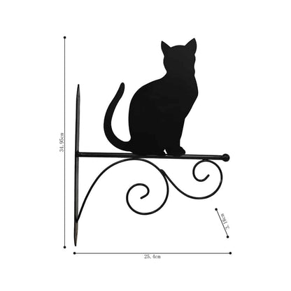 Cat Silhouette Wall Hook Bracket 35cm - Image 5