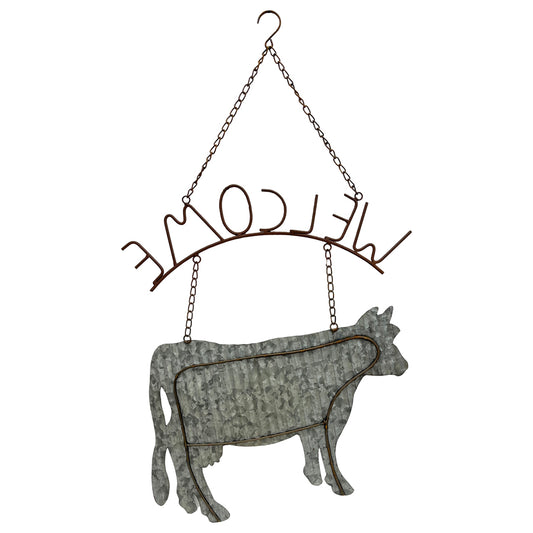 Laser cut Corrugated Cow Welcome Sign 44x74cm - Image 2