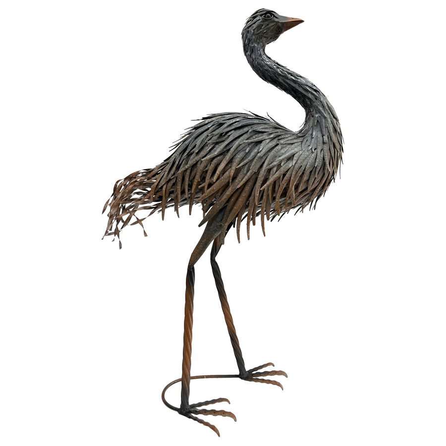 Rust Grey Emu Statue 46x86cm