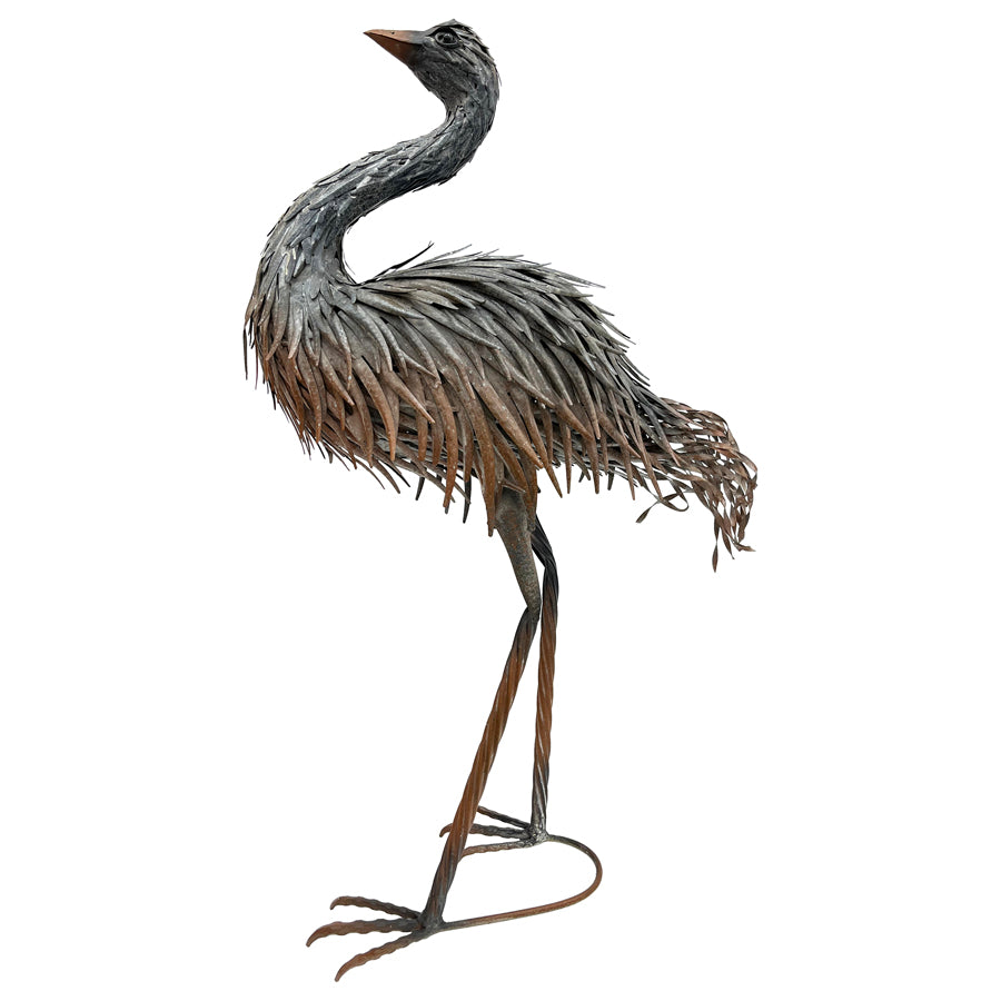 Rust Grey Emu Statue 46x86cm - Image 2