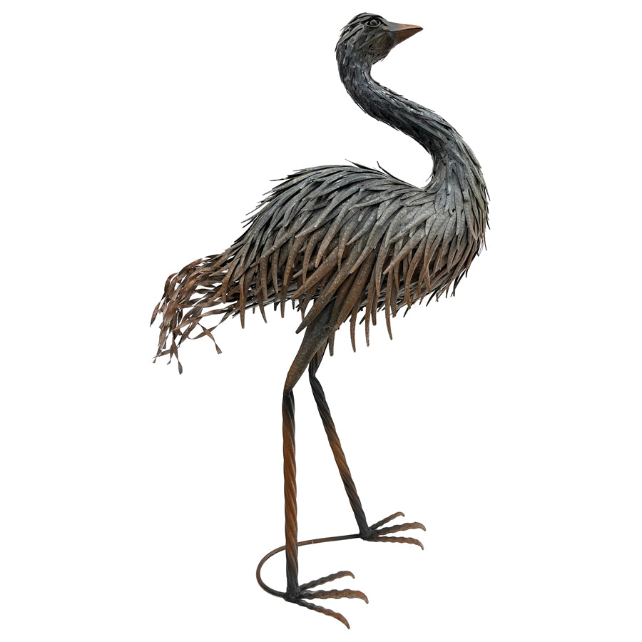 Rust Grey Emu Statue 46x86cm - Image 3