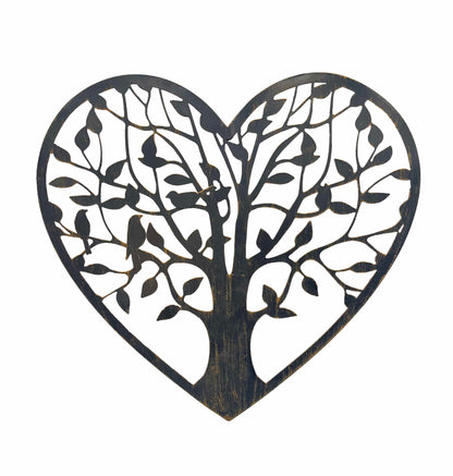 Laser Cut Tree Of Life Heart Wall Art 45x41cm - Image 2