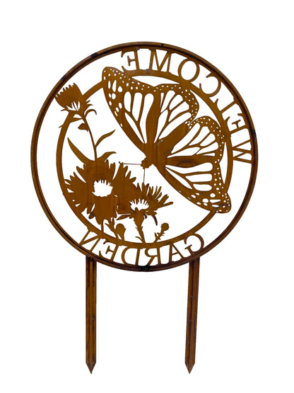 Laser Cut Butterfly Graden Stake 53x53-80cm - Image 2