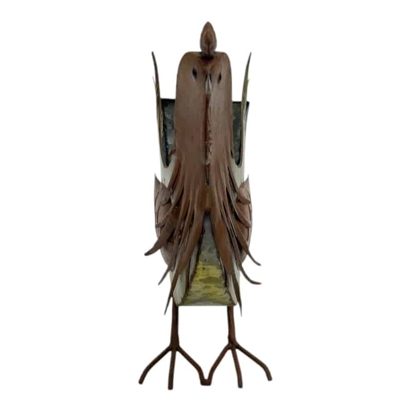Distress Finish Chicken Planter / Storage Holder 33cm - Image 4