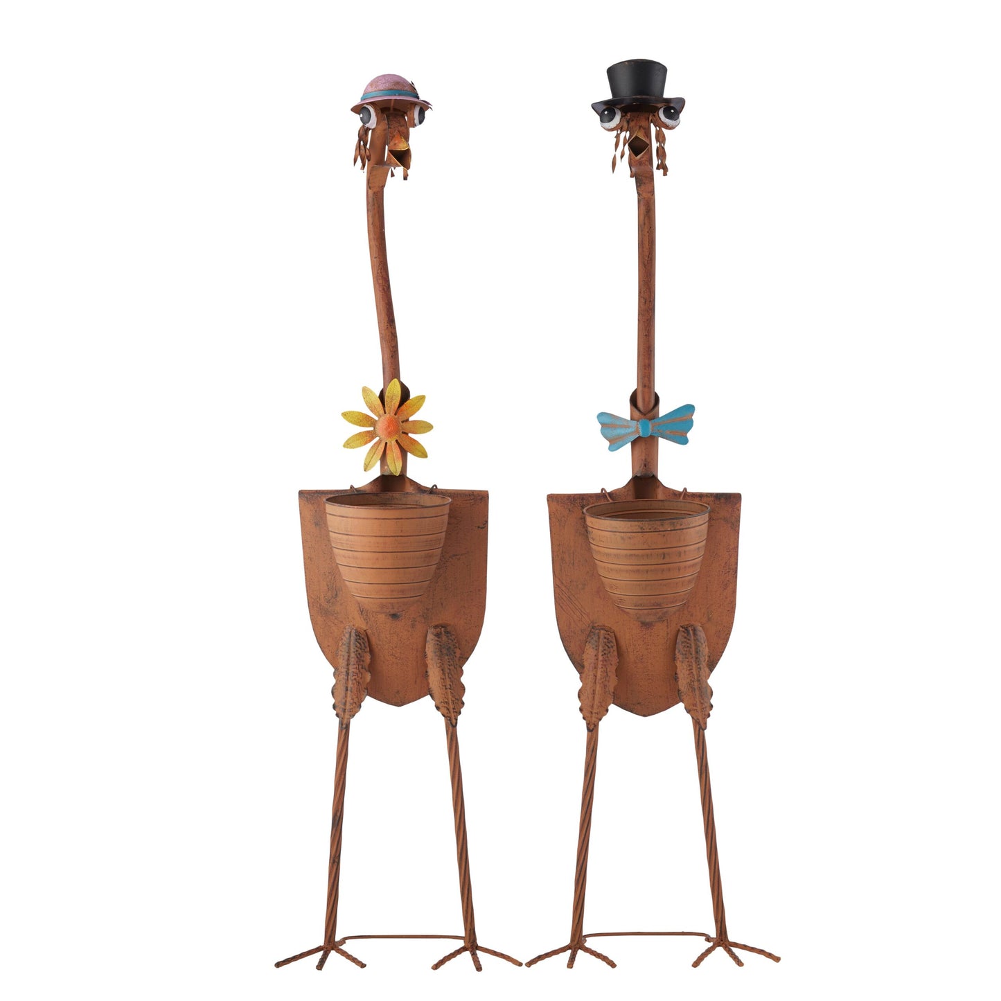 Set 2 Asst Tall Standing Bird Couple 115cm