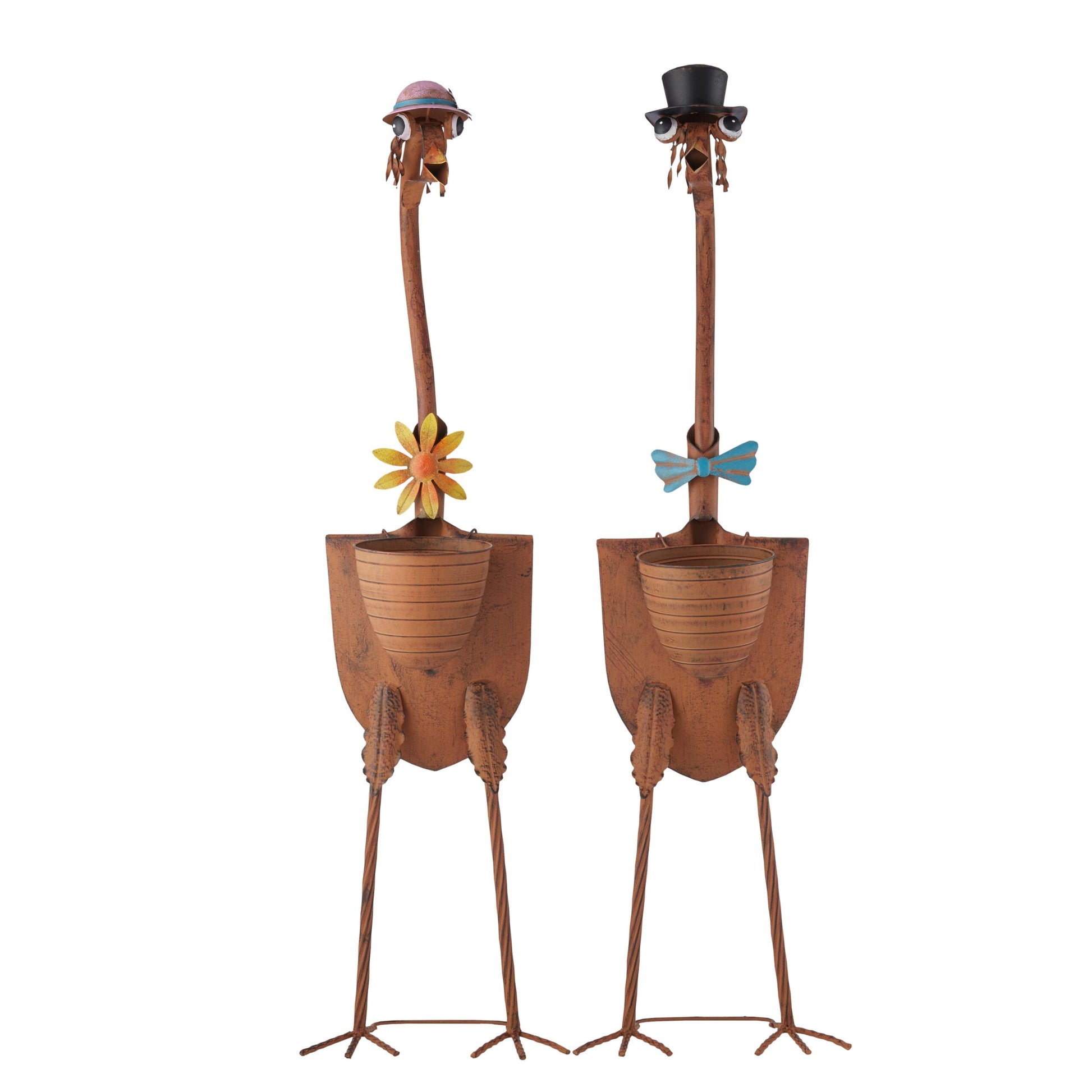 Set 2 Asst Tall Standing Bird Couple 115cm