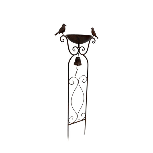 Birdfeeder Stake w Birds & Fleur-De-Lis 90cm - Image 2