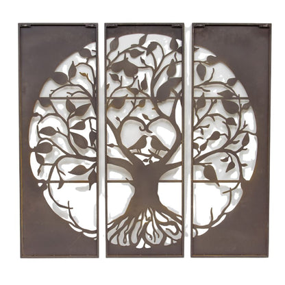 Laser Cut Tree of Life 3 Piece Wall Art 90cm - Image 3