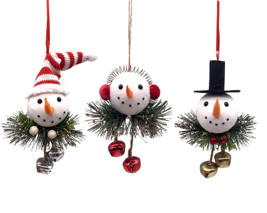 bulk 24 Xmas Hanging 3 Wise Snowmen 18cm