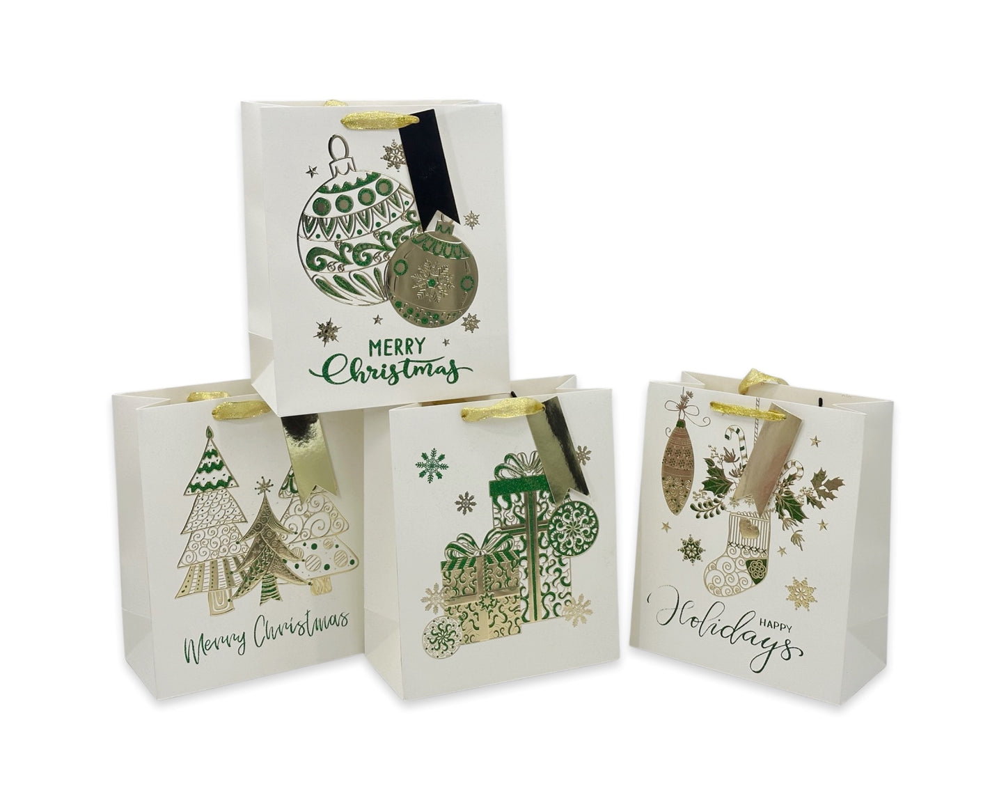 bulk 48 Xlarge Dazzling & Foiled Xmas Gift Bag 42cm
