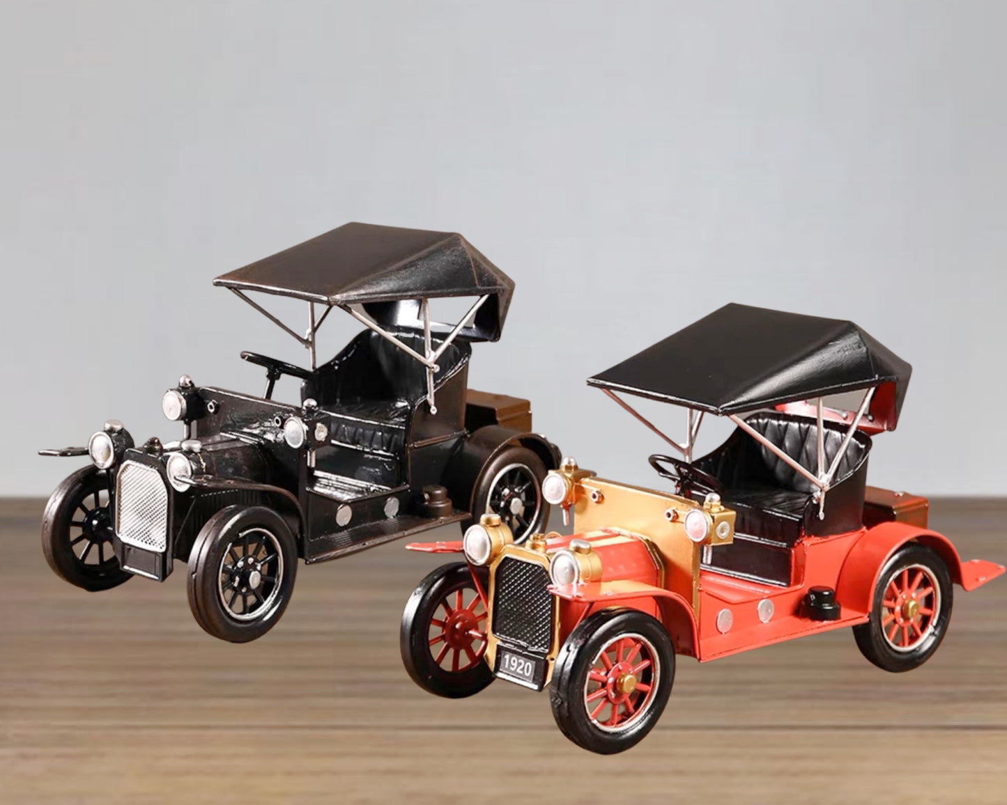 Set 2 Metal Car T Model Ford 34cm