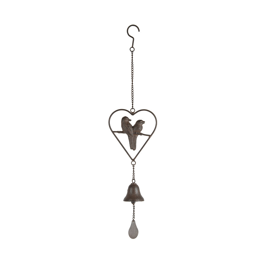 Birds in Heart Hanging Bell 66cm - Image 2