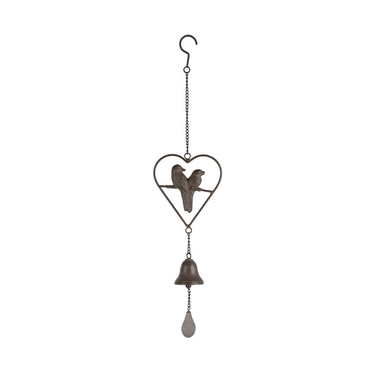 Birds in Heart Hanging Bell 66cm - Image 2