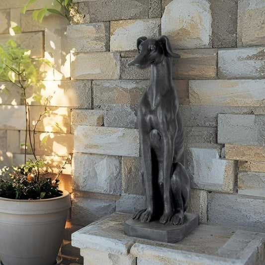 Majestic Sitting Greyhound Statue 82cm - Image 2