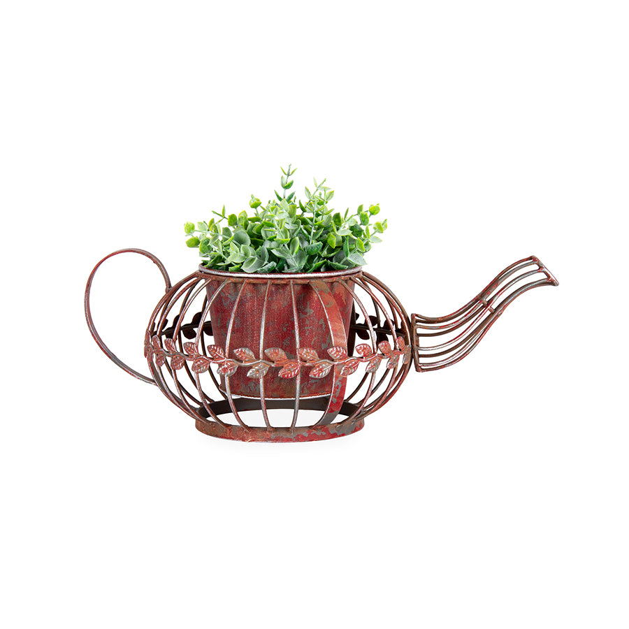 Antique Red Teapot planter 36cm