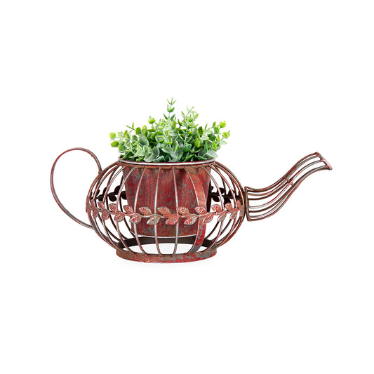 Antique Red Teapot planter 36cm