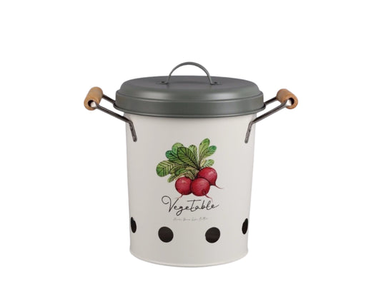 bulk 6 Metal Storage Bucket w/ Handle 23cm