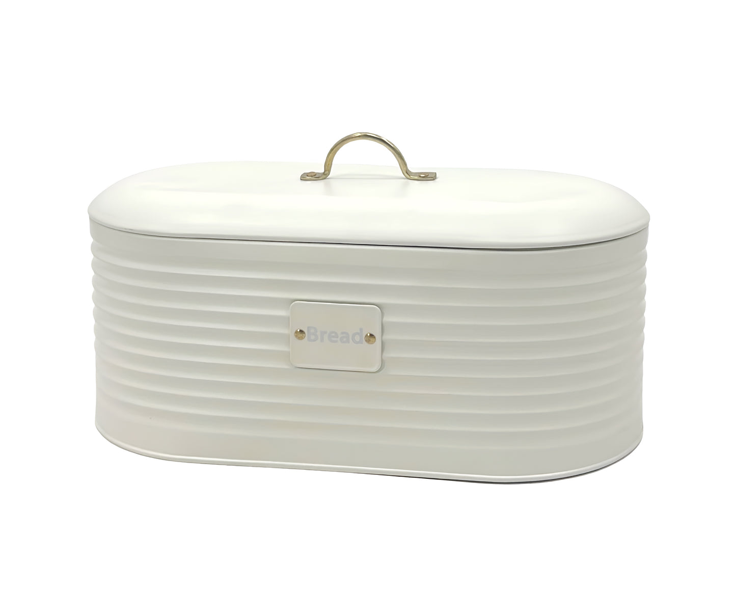 Corrugated Metal Bread Storage Bucket Oval 34cm