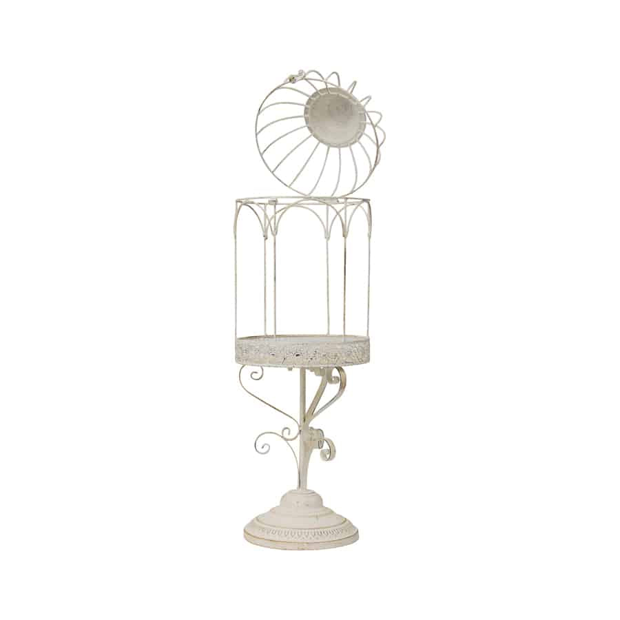 Martinique Arch Planter / Candleholder Cage On Base 22x72cm - Image 3