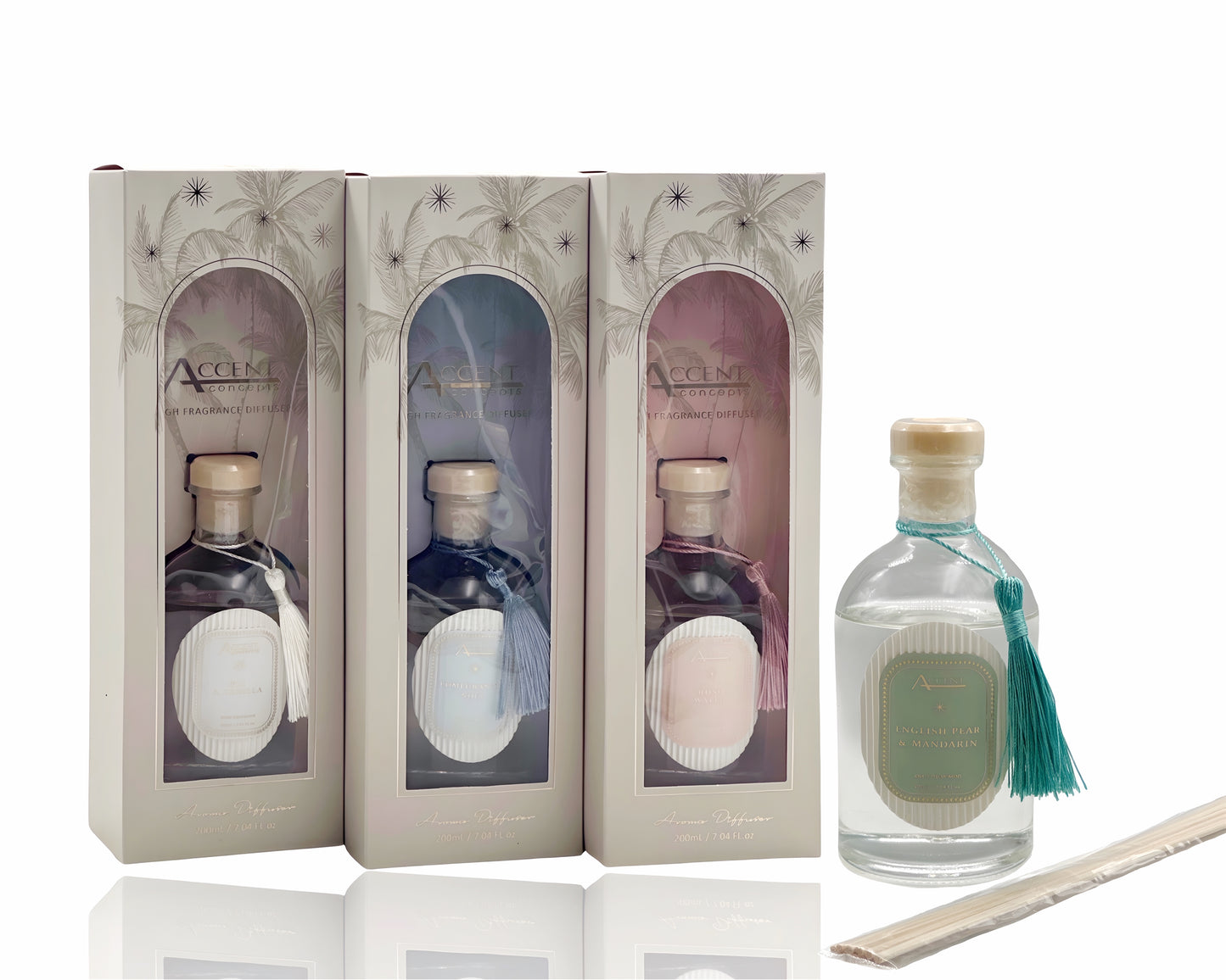 bulk 12 Palm Tree Diffuser 200ml Assorted