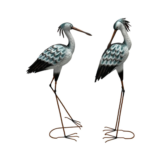 Set 2 Spoonbill Bird Garden Statue Assort 99cm, 98cm