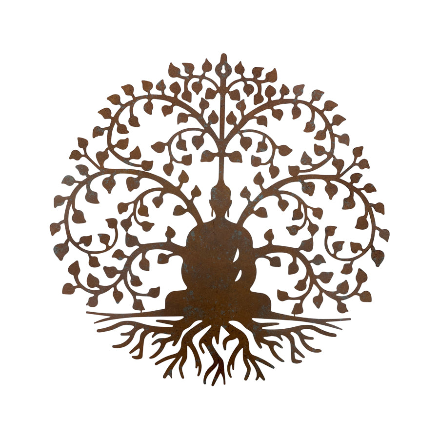 Frameless Buddha Serenity Metal Wall Art 61cm