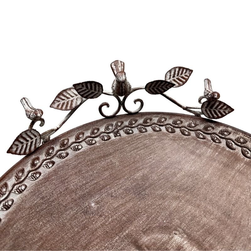 Leafy Birdbath / Bird Feeder w Embellished Legs 80cm - Image 4