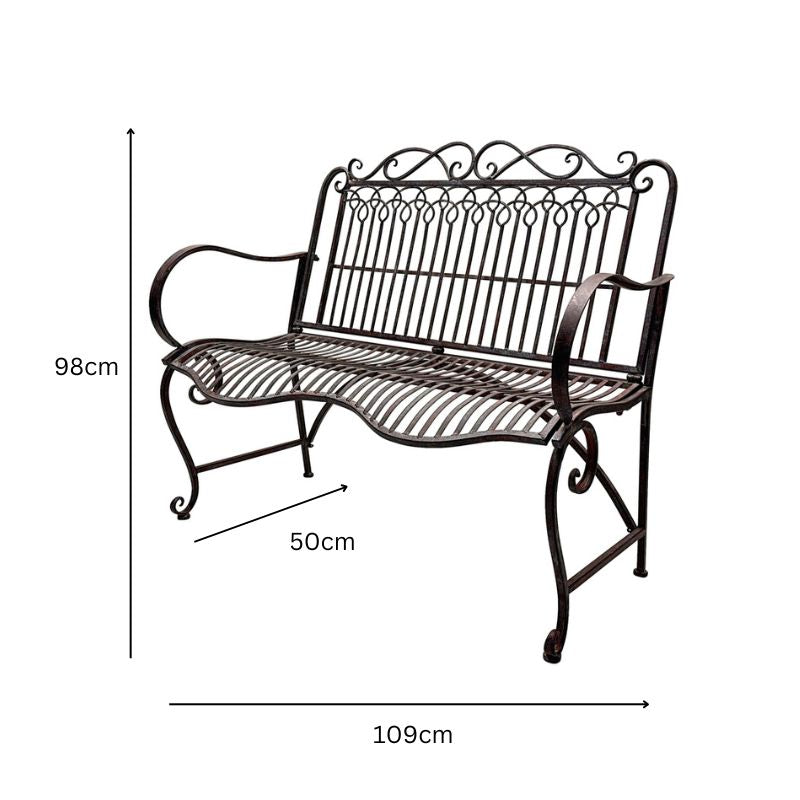 Federation Garden Bench 109cm - Image 5