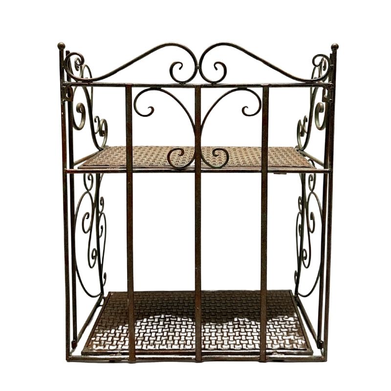 French Provincial 2 Tier Ornate Wall Shelf 60cm - Image 4