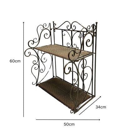 French Provincial 2 Tier Ornate Wall Shelf 60cm - Image 5