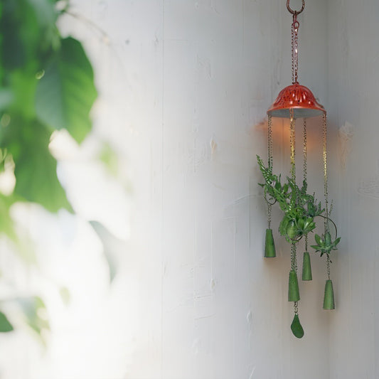 Hanging Birds Chime w Bell 13cm - Image 2