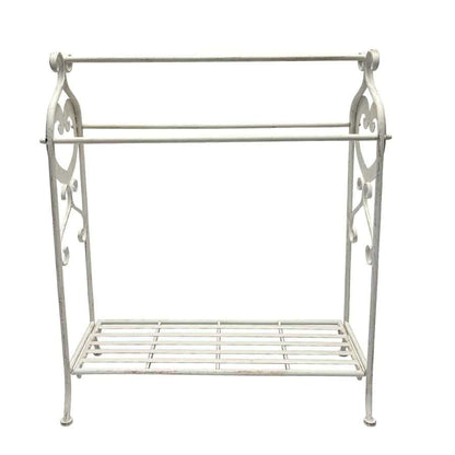 Large Fleur Towel Stand w Shelf 96cm - Image 3