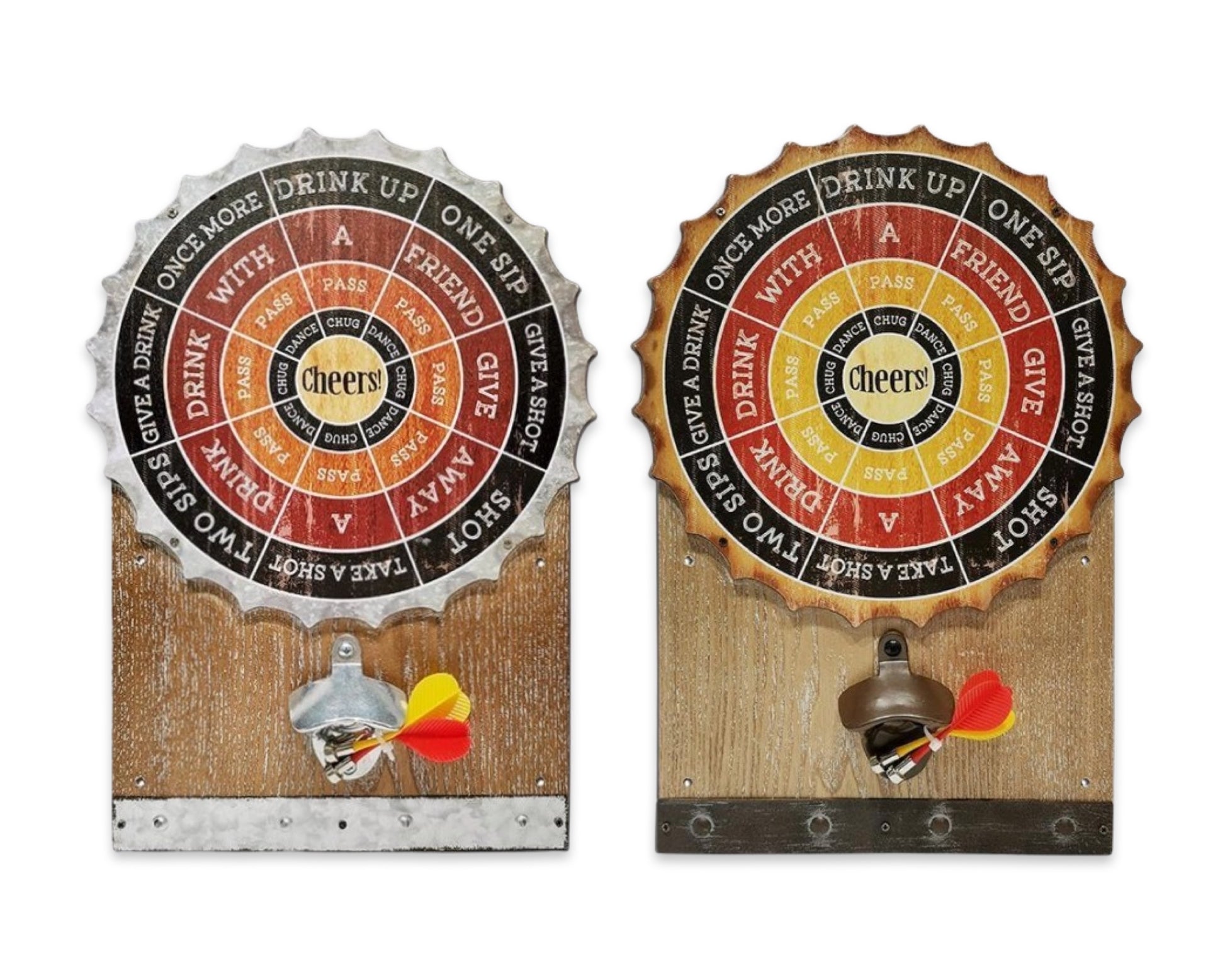 Set 2 Darts Board & Beer Opener 40cm