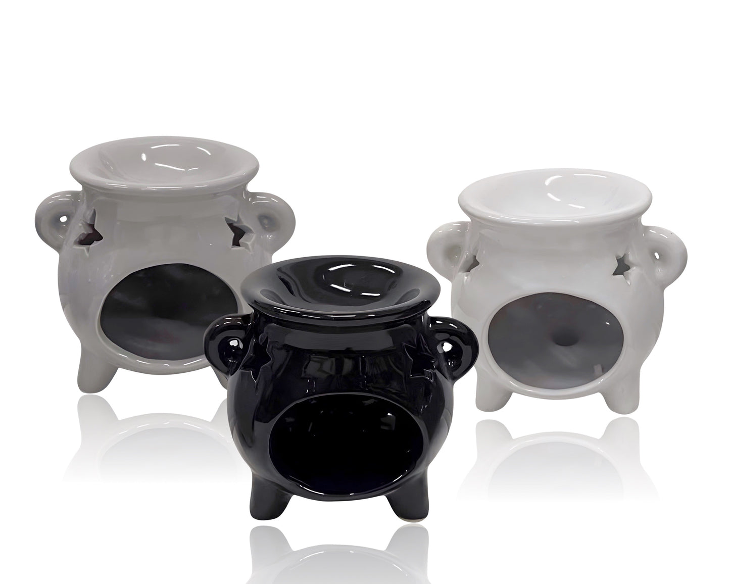 bulk 24 Ceramic Oil Burner Star Eyes 3 Assortedd 10cm