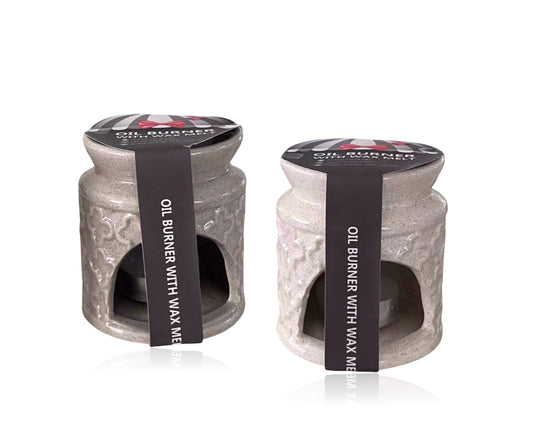 bulk 24 Ceramic Oil Burner w/ 1 Tealight & 1 Max Melt 8cm