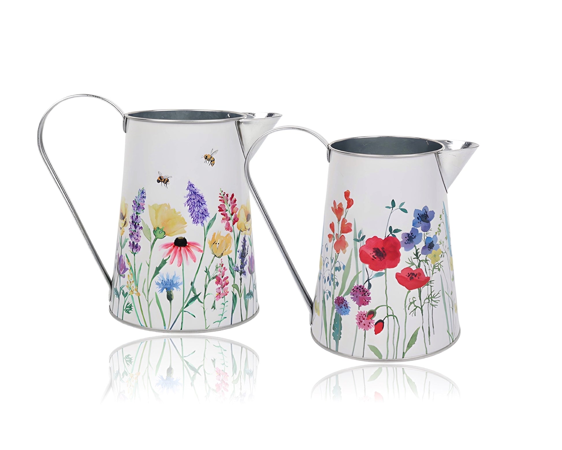 bulk 12 Spring Time Metal Watering Can Assorted 20cm