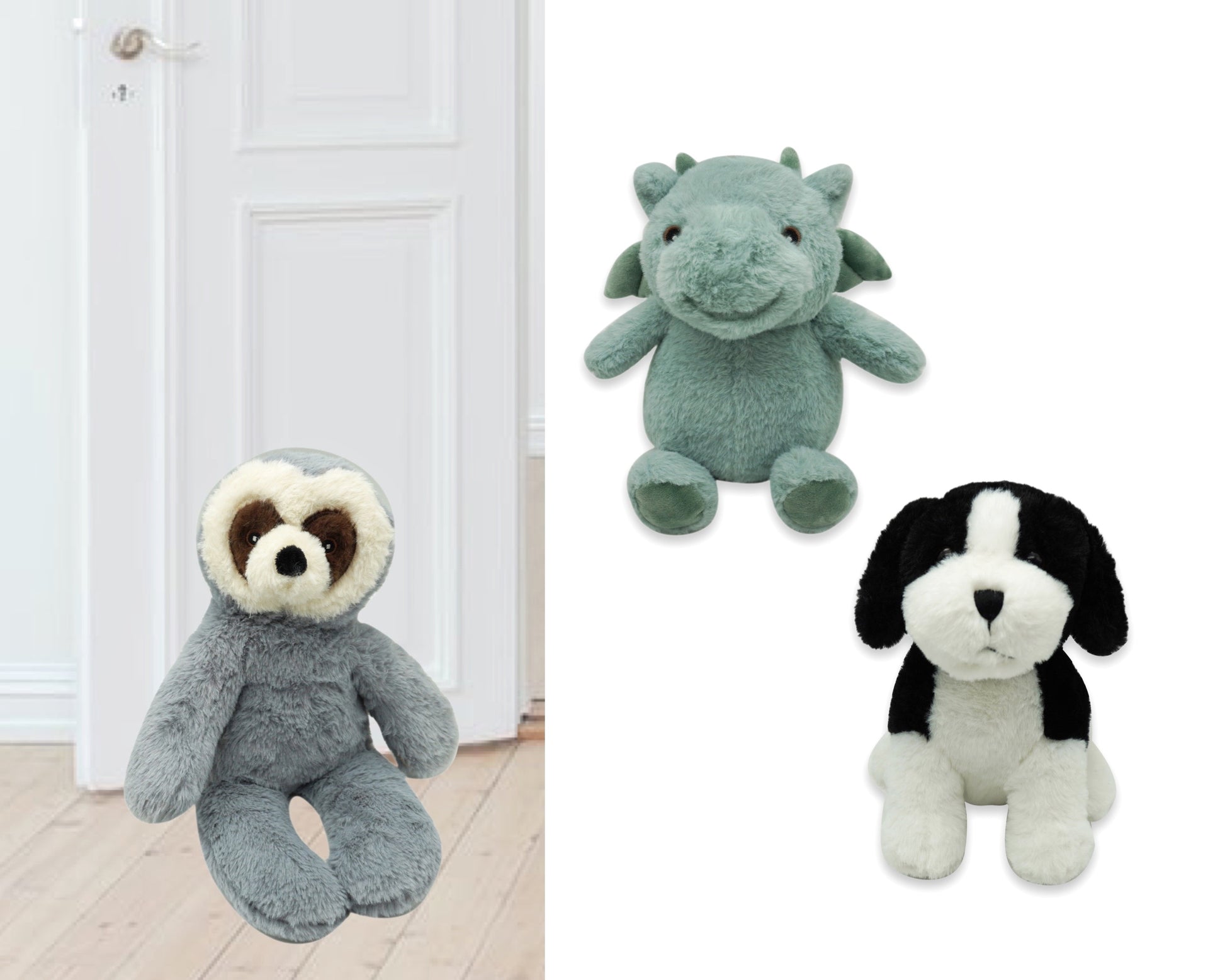 Set 3 Cute Animal Door Stopper 23cm
