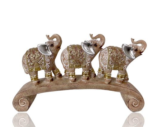 Elephant 3 on Bridge Ornament 24cm