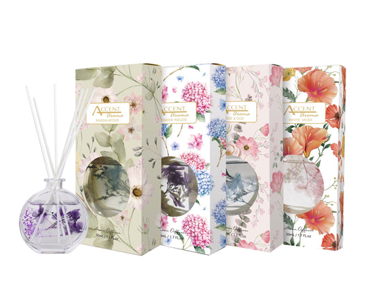 bulk 24 Meadow Bouquet Diffuser 50ml Assorted